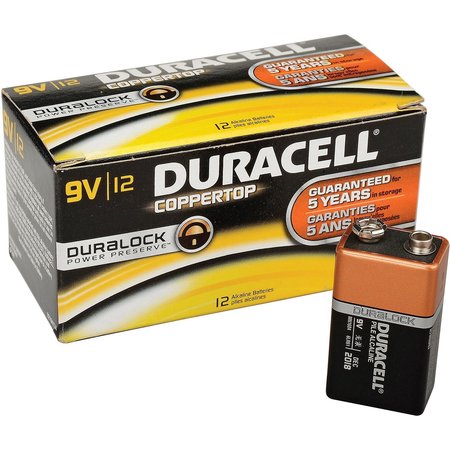 DURACELL Coppertop 9V Batteries W/ Duralock Power Preserve MN1604 / 4133352448